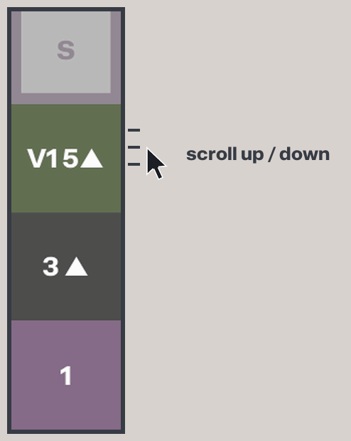 scrolling the voicing box