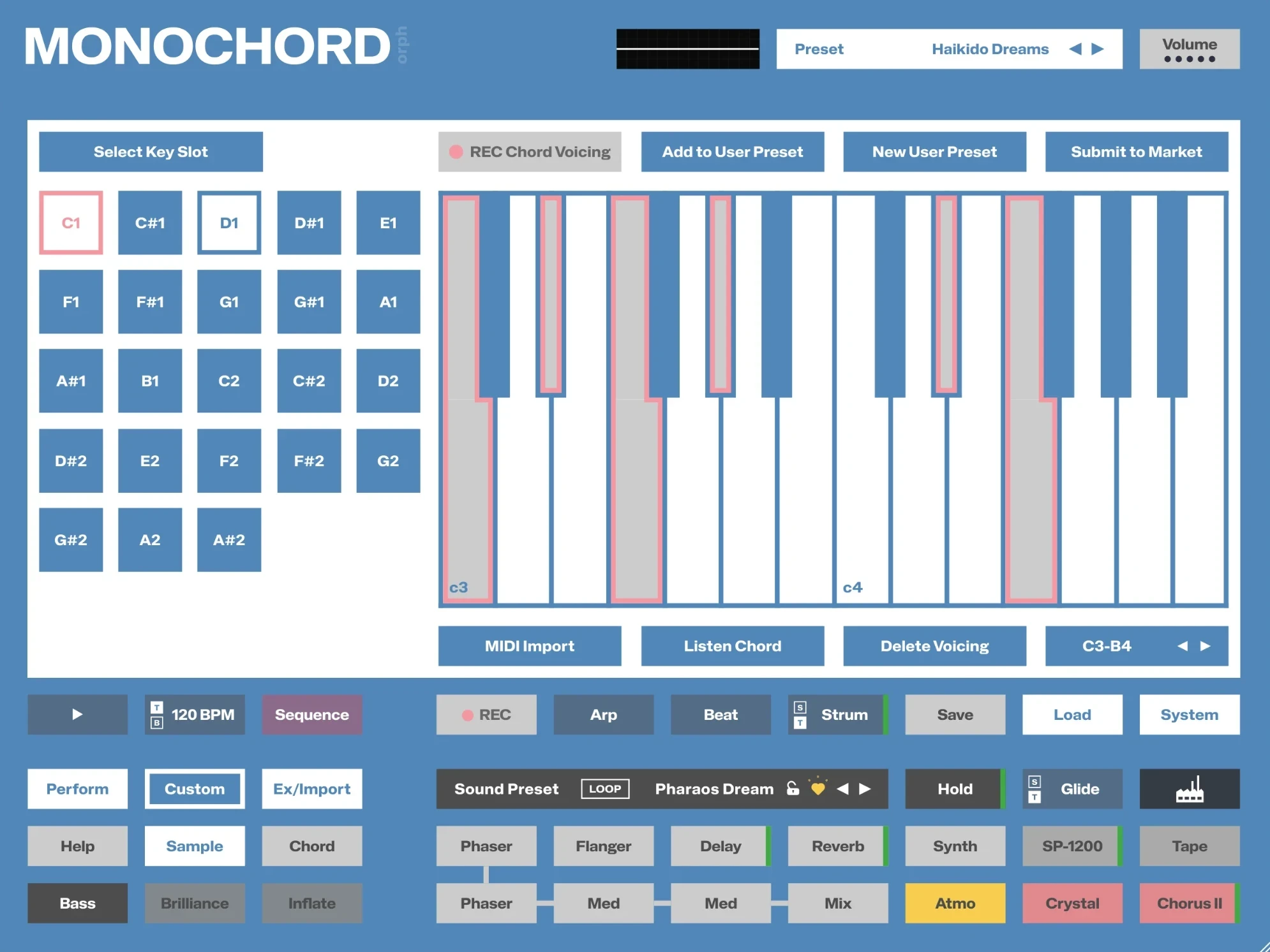 MONOCHORD – Custom Voicing