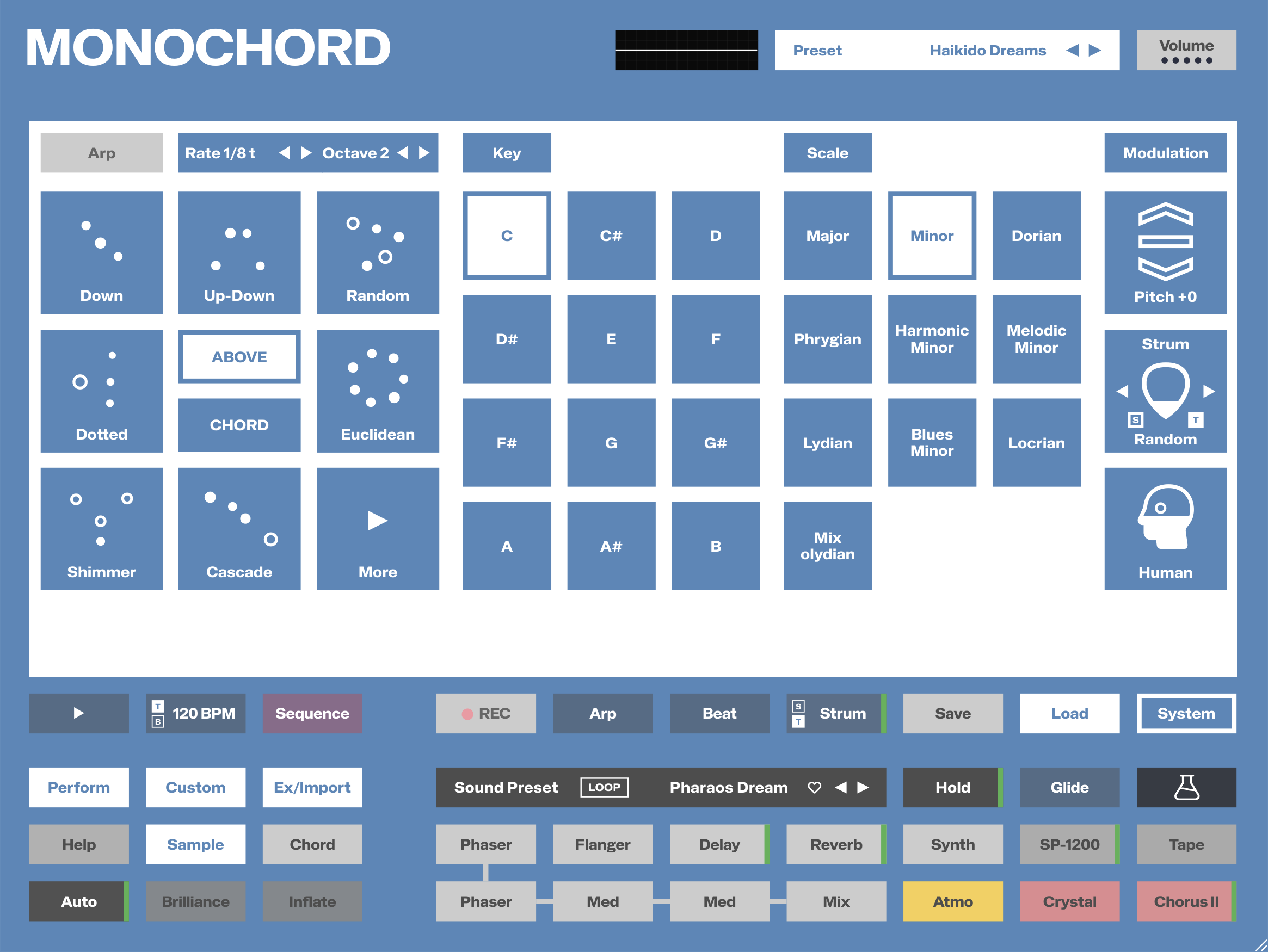 MONOCHORD - Arp & Scale
